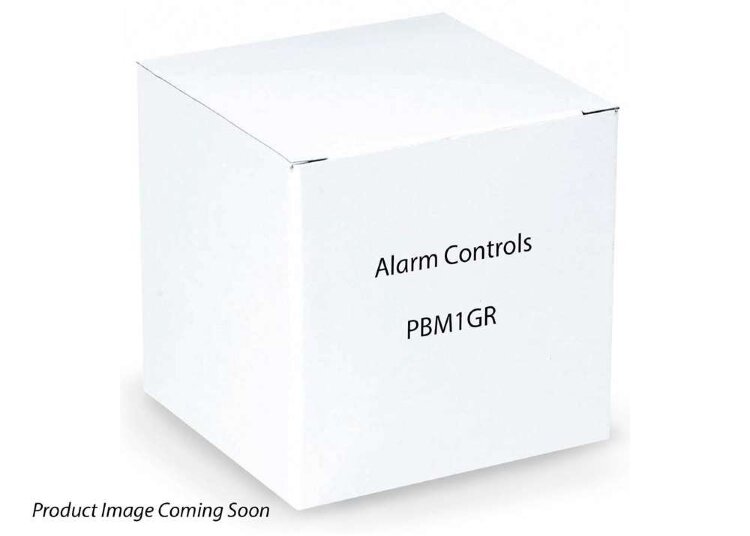 ALARM CONTROLS PBM1GR — мгновенная паническая кнопка 1NO/1NC, нерж. сталь, с защитным кольцом