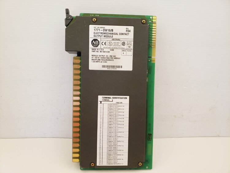 ALLEN BRADLEY 1771-OW16/B релейный модуль выхода (электромеханические контактные выходы) ALLEN BRADLEY 1771-OW16/B релейный модуль выхода