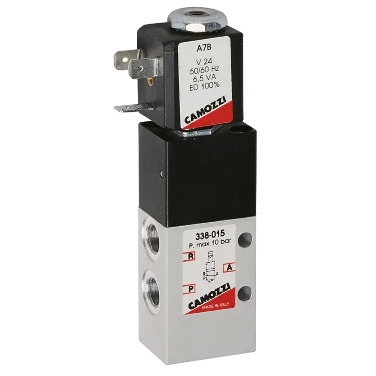 AIRCOM PNEUMATIC 338-015-02 — электрозапирающий клапан 3/2, G1/8