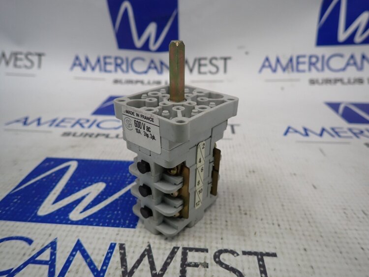 VY10D/32208RA ROTARY SWITCH 10AMP 600VAC 3HP 3PHASE