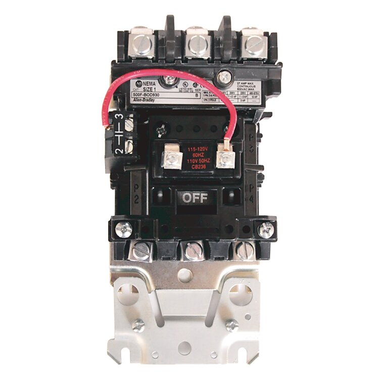 A&G ALBA 500-AAD930 NEMA AC CONTACTOR,MOTOR LOADS,TOP WIRING,SIZE 0 500-AAD930 NEMA AC контактор, для двигателей, верхняя проводка, размер 0