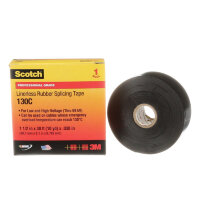 130C-1-1/2X30FT LINERLESS RUBBER TAPE 1 1/2 X 30 3M 130C-1 — резиновая лента без подложки 1,5" x 30 фт
