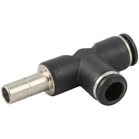 AIGNEP 5756000002 Т-штуцер поворотный, цилиндрический (наружная резьба) Тройник поворотный T, цилиндрический наружный, под трубку Ø4 мм, резьба 1/8
