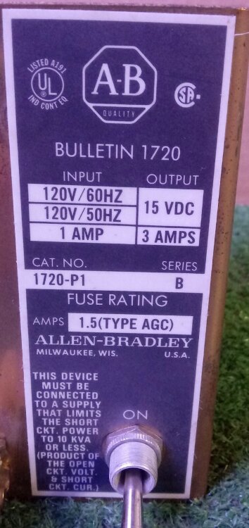 Блок питания ALLEN BRADLEY 1720-P1