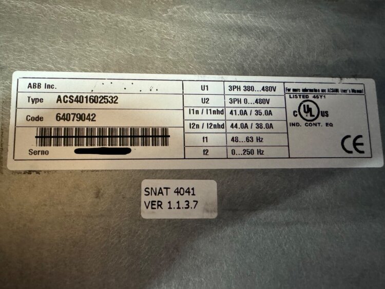 ACS401602532 AC привод ABB