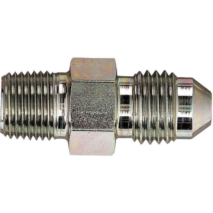 AEROQUIP 2021-24-24S — адаптер прямой, -24 (NPT) x -24 (JIC 37°), сталь