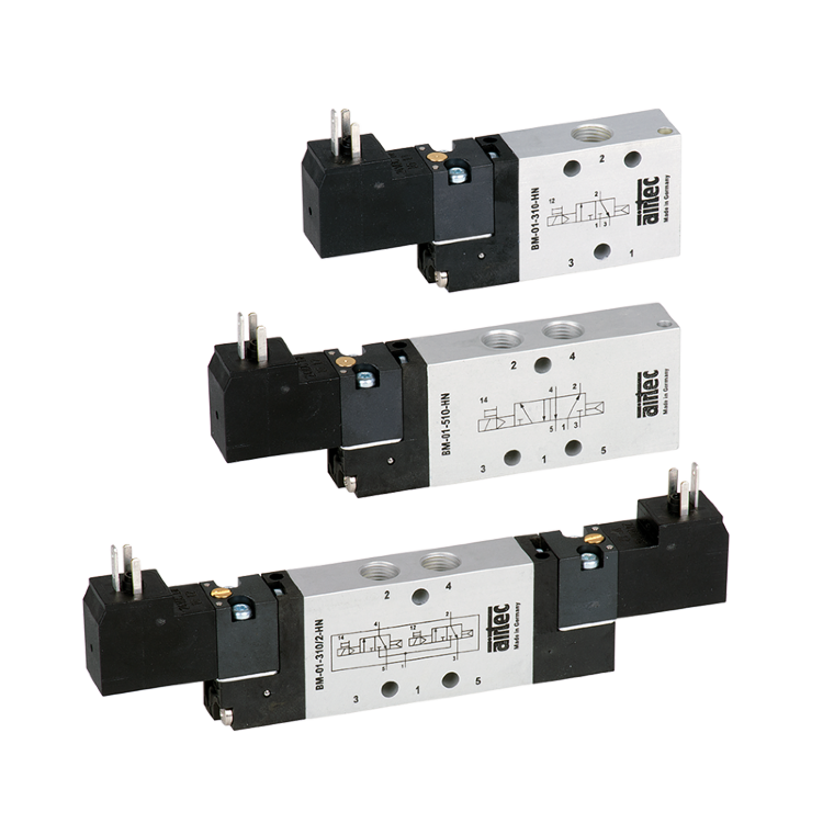 Клапан AIRTEC BM-01-510-HNT-162 (5/2, G1/8, катушка в комплекте)