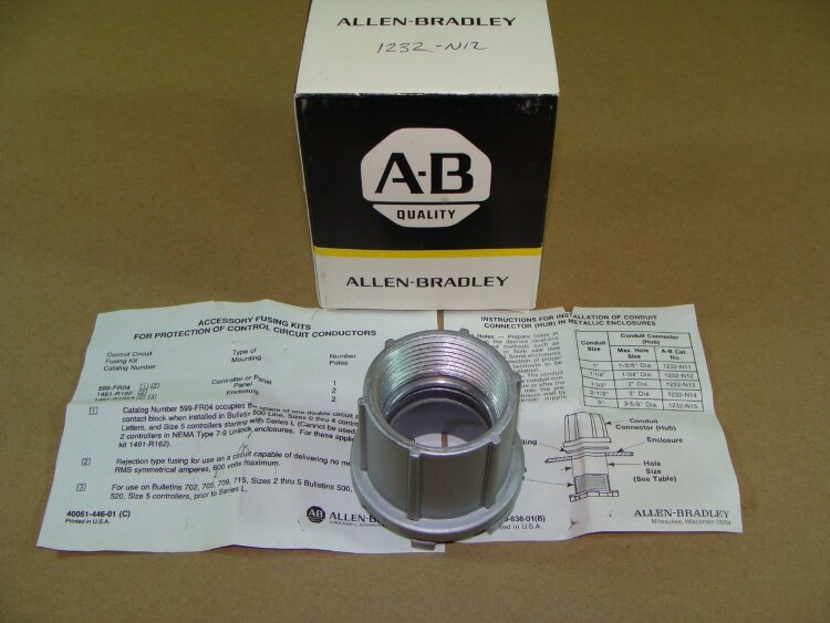 1232-N12 HUB,CONDUIT FOR PUMP CONTROL PANEL