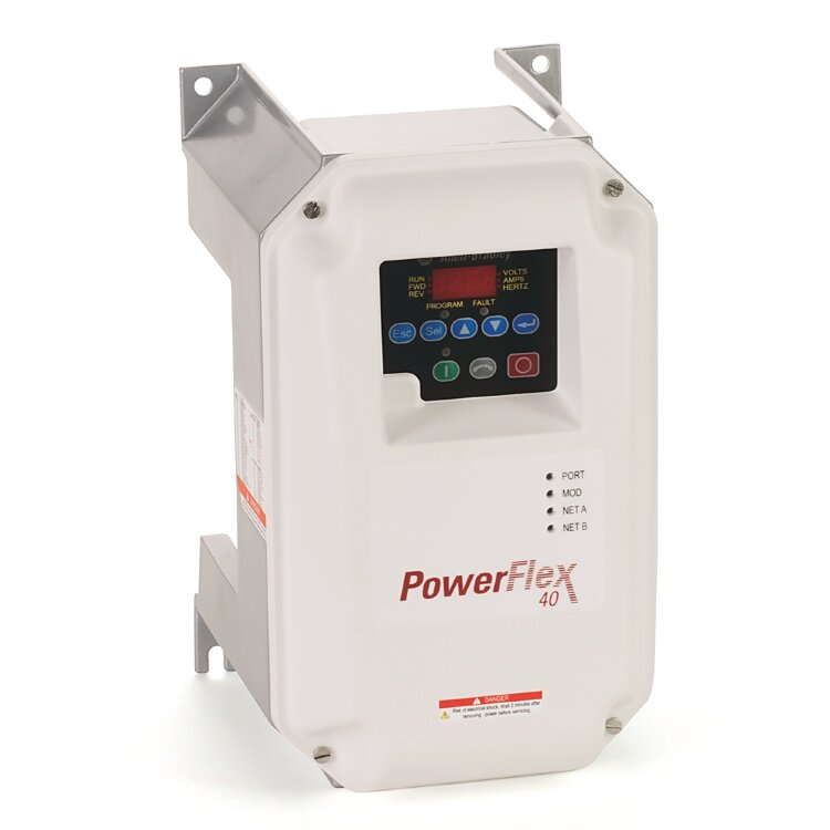 ALLEN BRADLEY 22B-B017C104 PowerFlex 40 3.7 kW (5 Hp) AC Преобразователь частоты (частотный преобразователь) Преобразователь частоты PowerFlex 40 3.7 кВт (22B-B017C104)