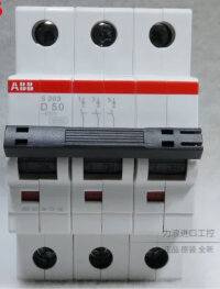 S203-D50 MCB 3P D 50A 480Y/277 SUPP Автоматический выключатель ABB S203-D50, 3P, D, 50A, 480Y/277