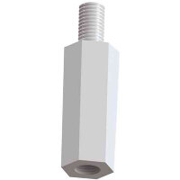8369 Круглый алюминиевый стойка дистанционная 1-1/2" L, резьба 8-32, O.D. 1/4"