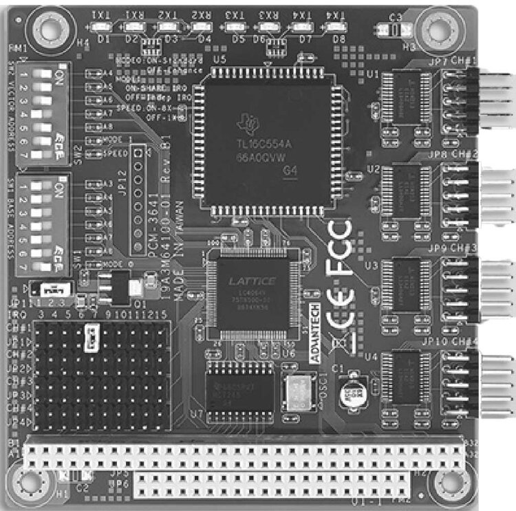 ADVANTECH PCM3641-AE — 4-портовый RS-232 модуль (PCI-104)