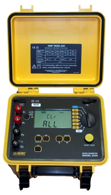 Микро-омметр AEMC 6240 (кат. № 2129.80)