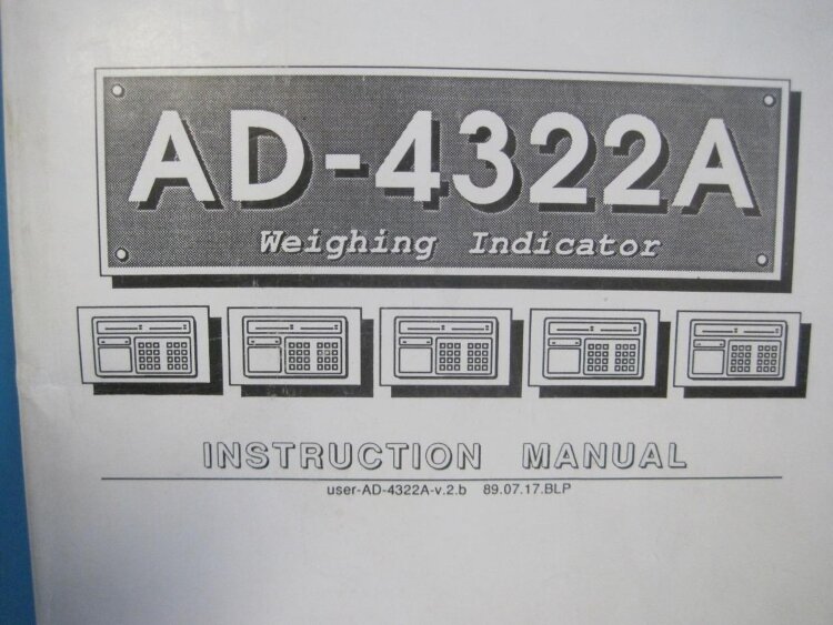 AD-4322A A&D, MKII ВЕСОВОЙ ИНДИКАТОР