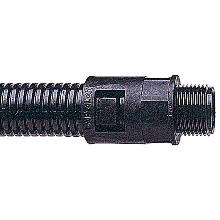 Фитинг прямой AL13/M16/A/BL (13 мм, резьба M16, PA66+алюминий, чёрный)