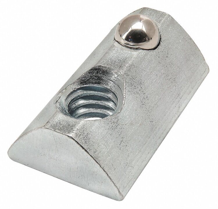 13092 ROLL IN T-NUT SA M6 SLOT10 ZINC PLATED STEEL