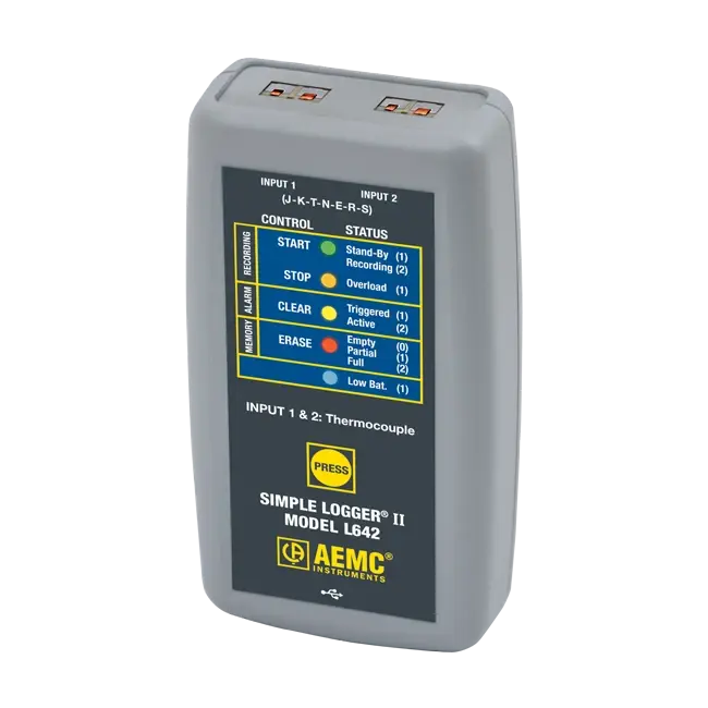 AEMC L642 Simple Logger II — 2-канальный регистратор (термопары)