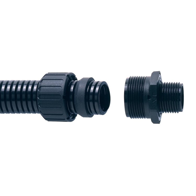 Прямой фитинг Adaptaseal ASC42/M40/A/BL, M40 x1.5, 42 мм, PA66, чёрный