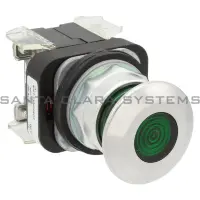 800A-F2GG24 MAINTAINED PUSH BUTTON, PC PIN TYPE TERMINATION, FLUSH HEAD, RECTANGULAR BEZEL, GREEN, INCANDESCENT, 24V AC/DC, NO F 800A-F2GG24 сохраняющаяся нажимная кнопка, выводы типа PC pin, заподлицо, прямоугольная рамка, зелёная, ламповая, 24V AC/DC, NO F